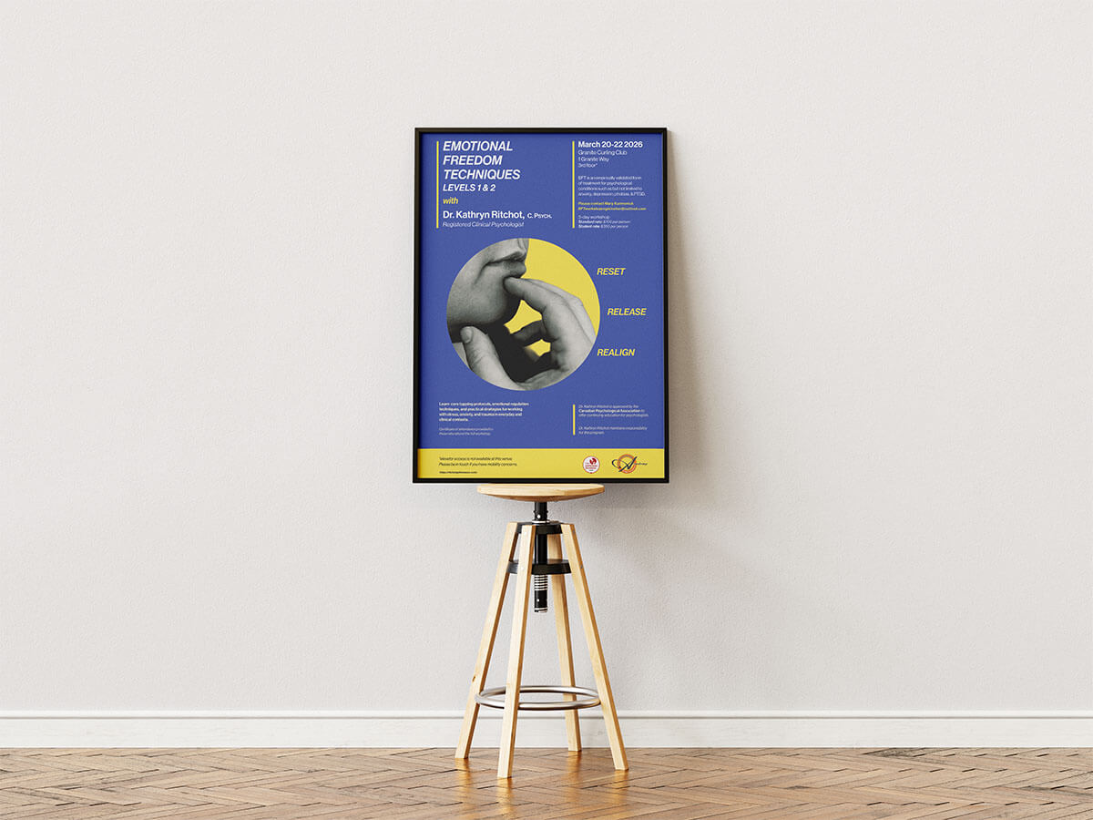 blue and yellow poster