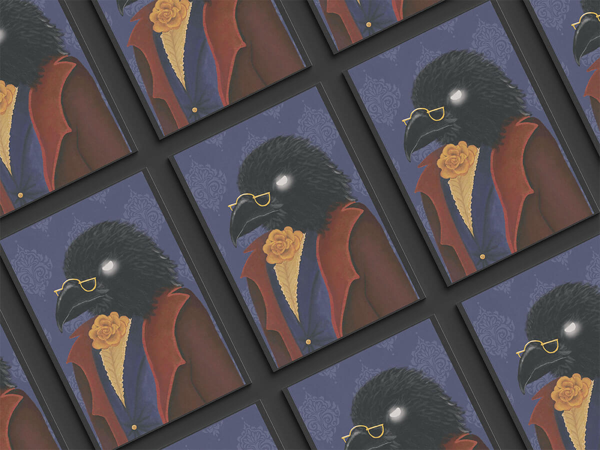 crow illustration